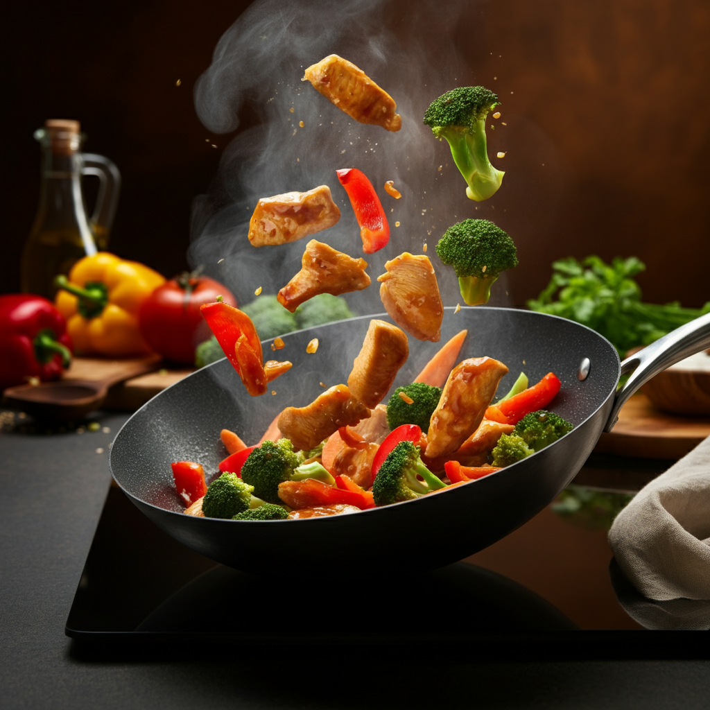 Image of Sweet and Spicy Stir-Fried Chicken with Harry's Peri-Peri Hot Honey